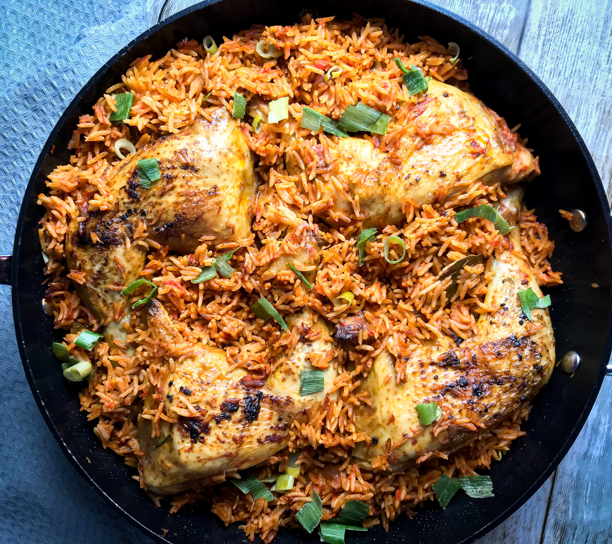 Nigerian Jollof rice and chicken recipe image